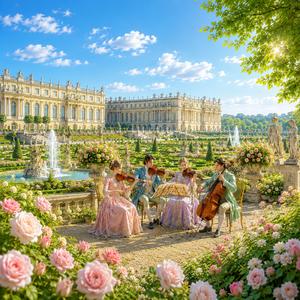Morning Waltz Beneath the Sunlit Salon