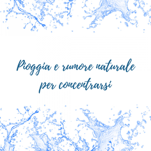 Pioggia rinfrescante per la concentrazione assoluta