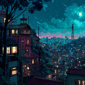 夜空に光る小さな星