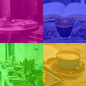 精彩咖啡店环境