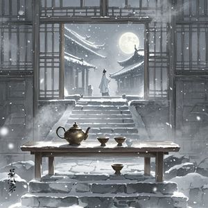 月落帘霜