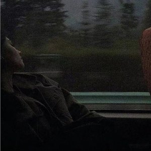 it's raining outside the cabin.