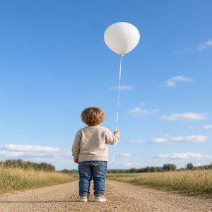 Weißer Ballon