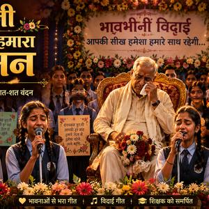 गुरुजी आपको हमारा नमन एक भावपूर्ण शिक्षक विदाई गीत