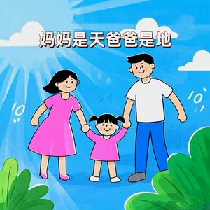妈妈是天爸爸是地(弹唱版)
