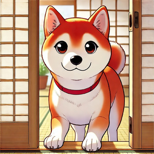 柴犬 くうちゃんの甘えん坊