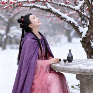 暮雪霜梅