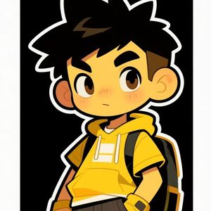 黄皮肤的美式男孩