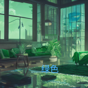 绿色