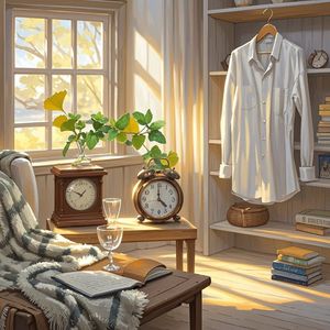 空房间的钟-猫咪宝宝