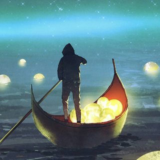 如月当空，秋水映瞳。