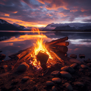 Vibraciones Al Aire Libre Pacíficas Del Fuego