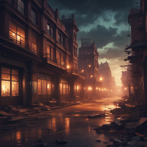 the streets lie still,