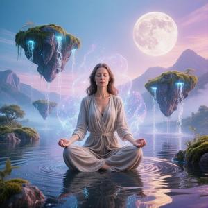 Alexa play calming sounds for deep breathing （为了配合深呼吸）