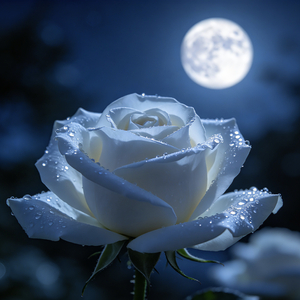 Moonlight White Rose
