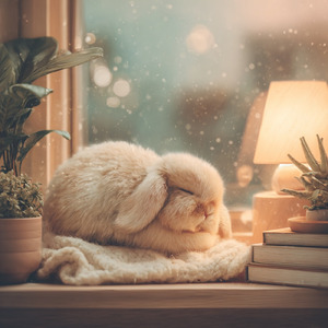 Little Bunny’s Rainy Window Nap