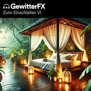 Blitzgewitter und Regenrauschen