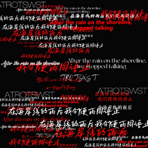 在海岸线的雨后我们便雨同雨止