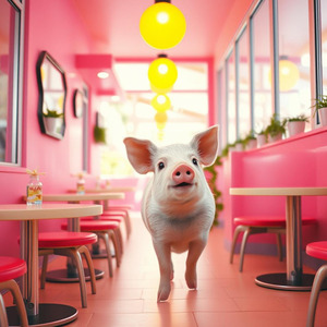 ブタカフェは椅子取りゲーム