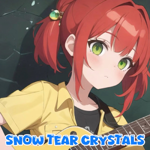 Snow tear crystals