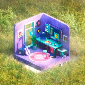 at the edge of the water