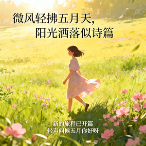 五月的风 温柔地吹过