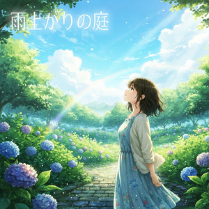 雨上がりの庭