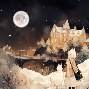 冬の夜空を見つめて