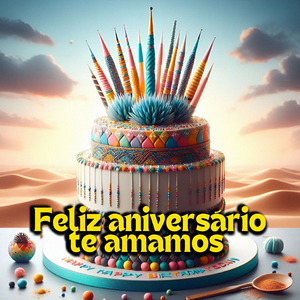 Feliz aniversário te amamos