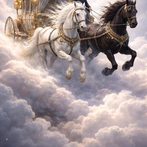 Ένα αμάξι με δυο άλογα