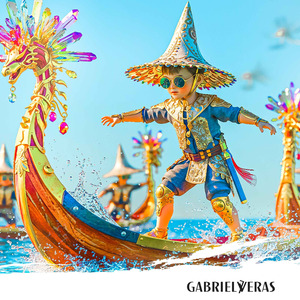 Indonesian Boat Racing Kid