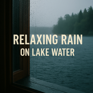 Relaxing Rain on Lake Water