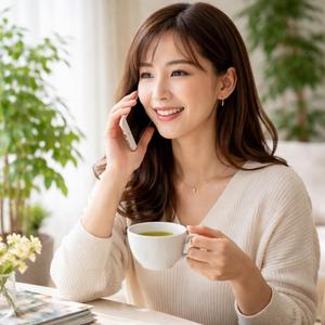 電話越しのティータイム