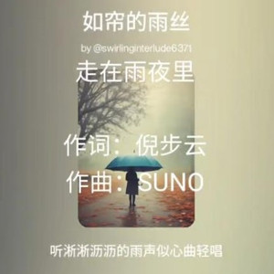 走在雨夜里