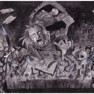 Luz de cirio negro mortecino