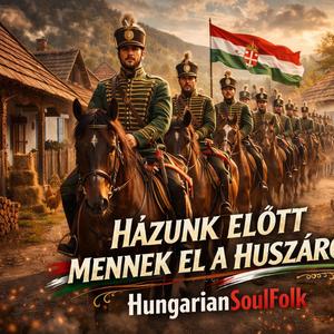 Házunk előtt mennek el a huszárok