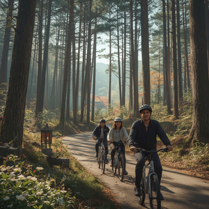 숲 속에서 자전거를 타고 사진을 찍어요 by Musical Fantasy AI By Louis