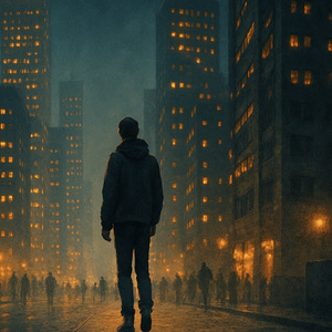 높은 건물 속, 나