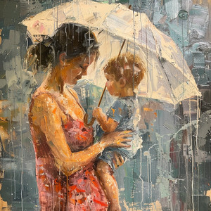 Curiosidad Con Lluvia Para El Juego Infantil