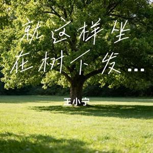 就这样坐在树下发呆