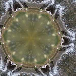 Celestial bodies in a ballet of light