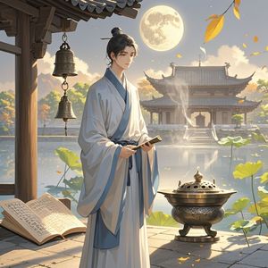 莲心映月