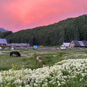 红霞与海的呢喃