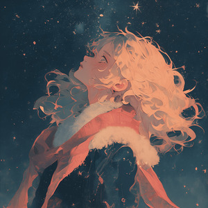 冬の夜空を見上げる