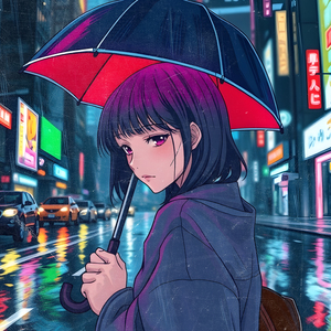 Neon Umbrella