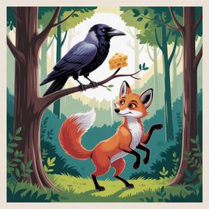 Ворона и лисица