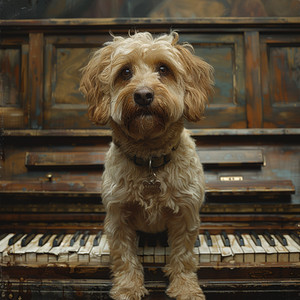 Canino Piano En Jugueteo Alegre