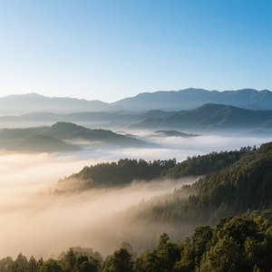 晴山雾散