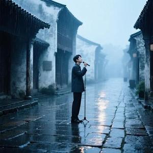 青石板街等烟雨