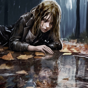 падала в лужи